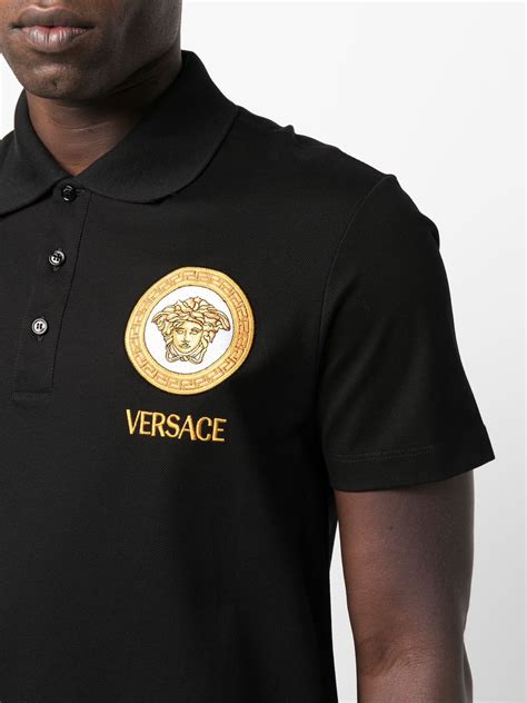 versace polo shitz langarm